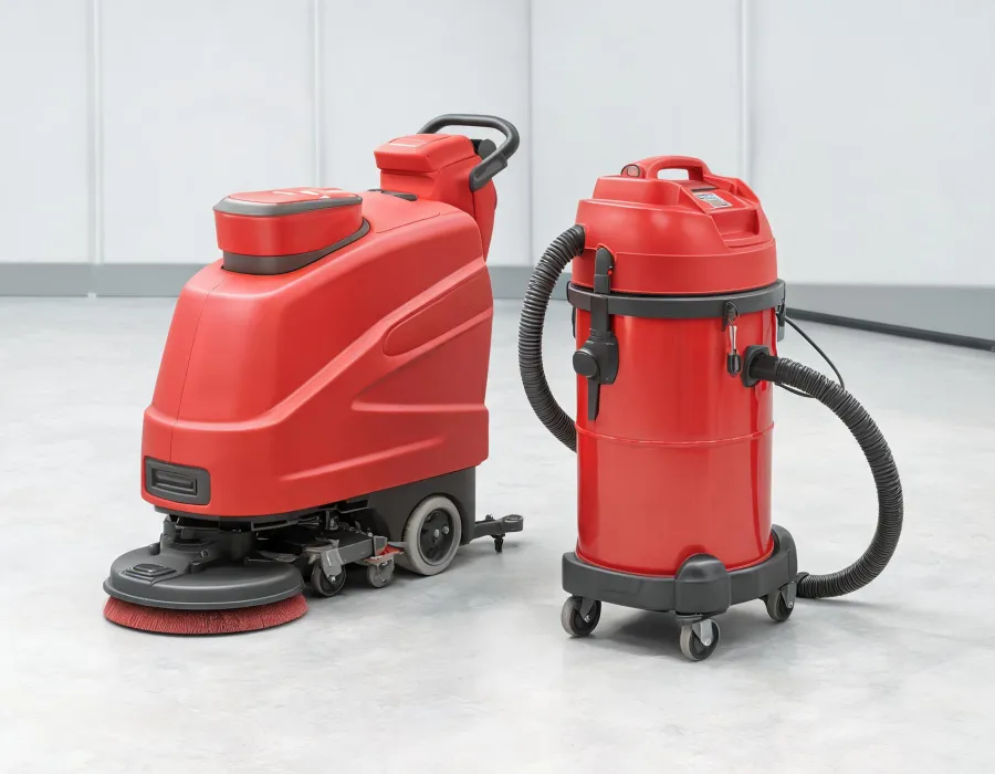 Numatic floor scrubber and industrial vacuum family